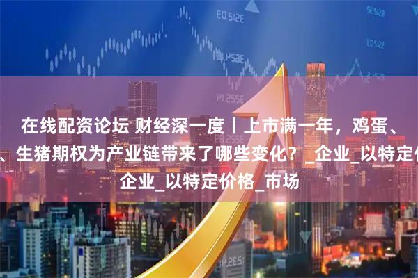 在线配资论坛 财经深一度丨上市满一年，鸡蛋、玉米淀粉、生猪期权为产业链带来了哪些变化？_企业_以特定价格_市场