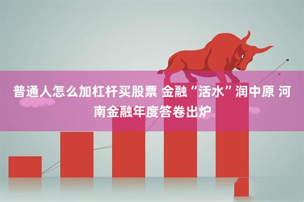普通人怎么加杠杆买股票 金融“活水”润中原 河南金融年度答卷出炉